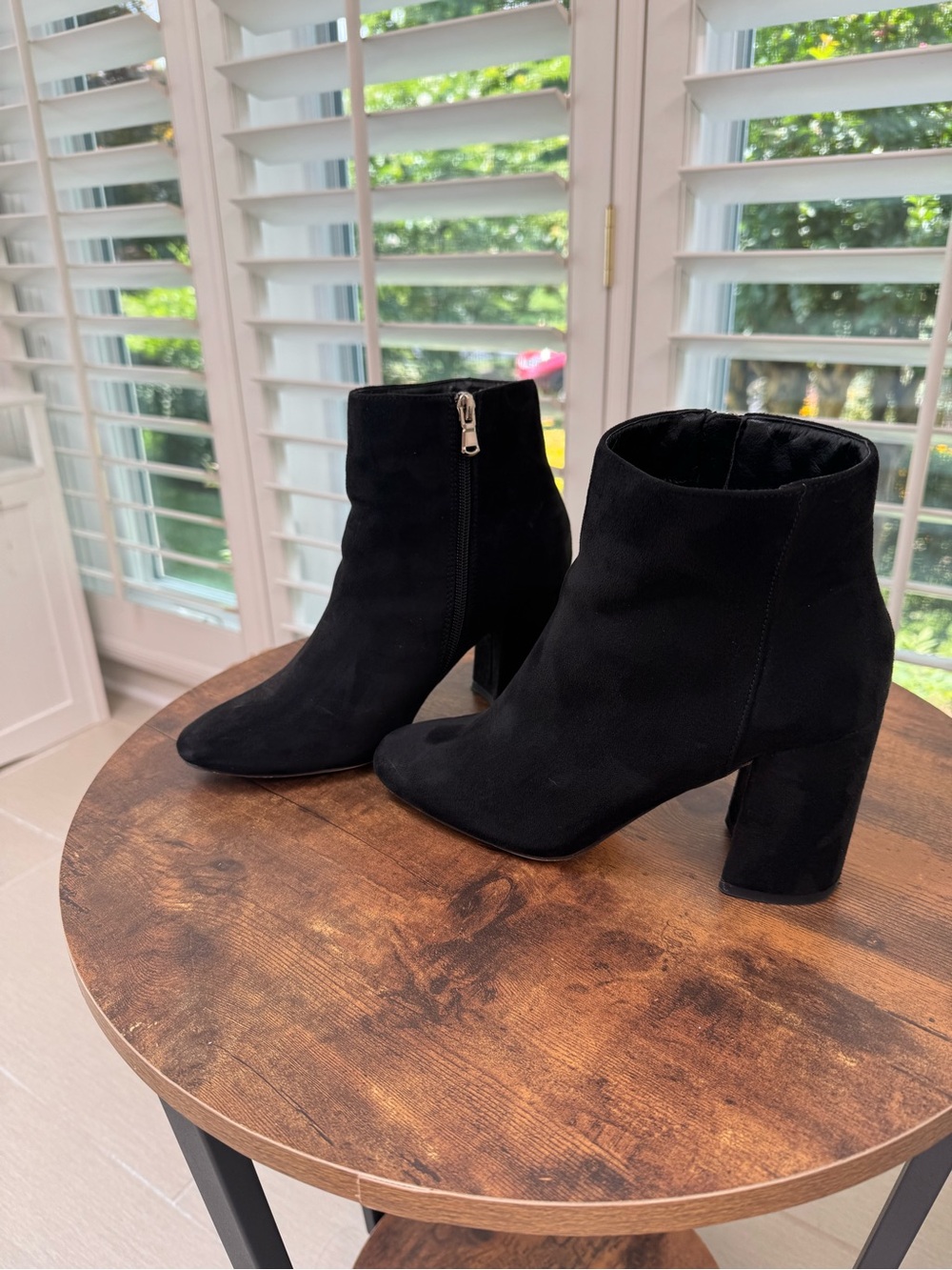 Black Suede Ankle Boots - London Rebel Black Boots